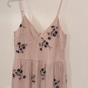 H&M blush midi dress